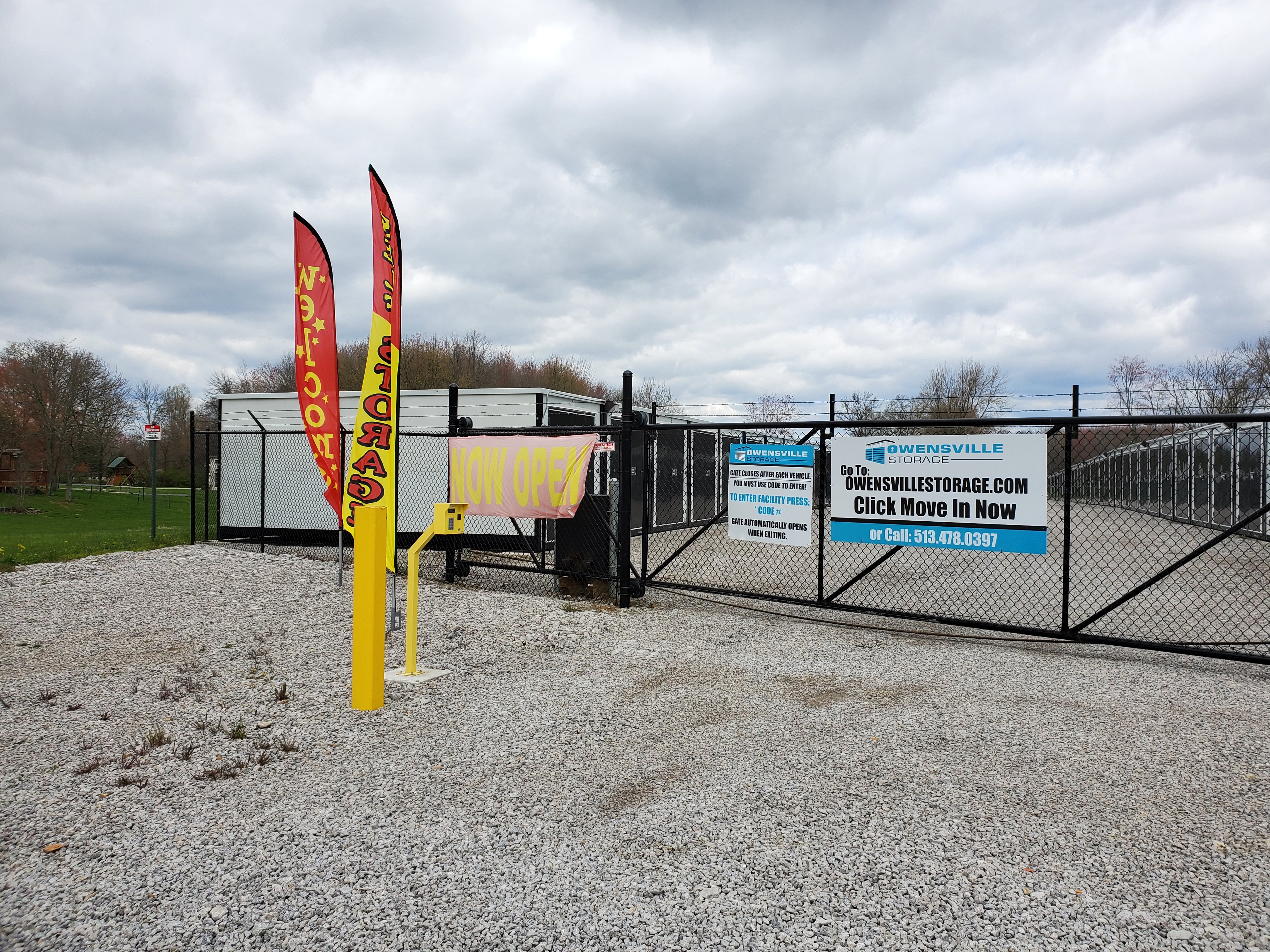 Owensville Self Storage Front Gate